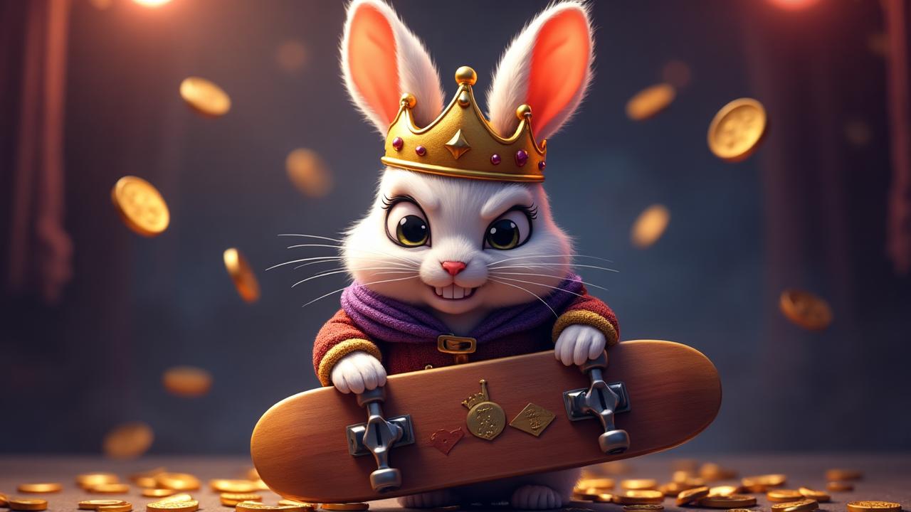 Fortune Rabbit slot game - coelho dourado com coroa